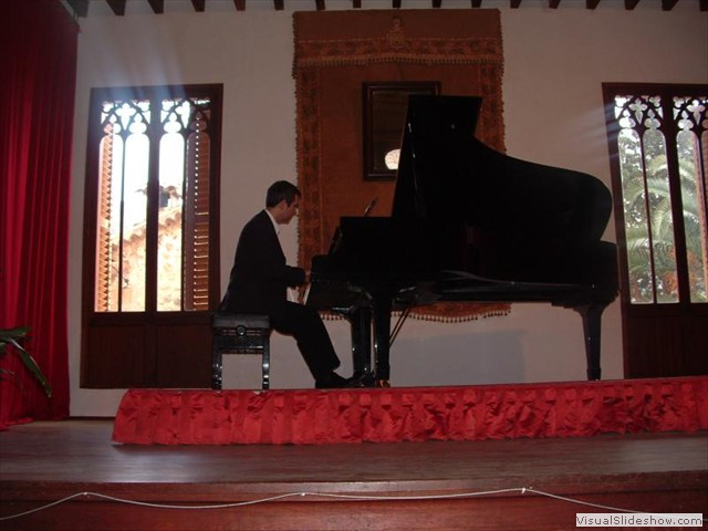 Playing Chopin in the monastery in Valldemossa