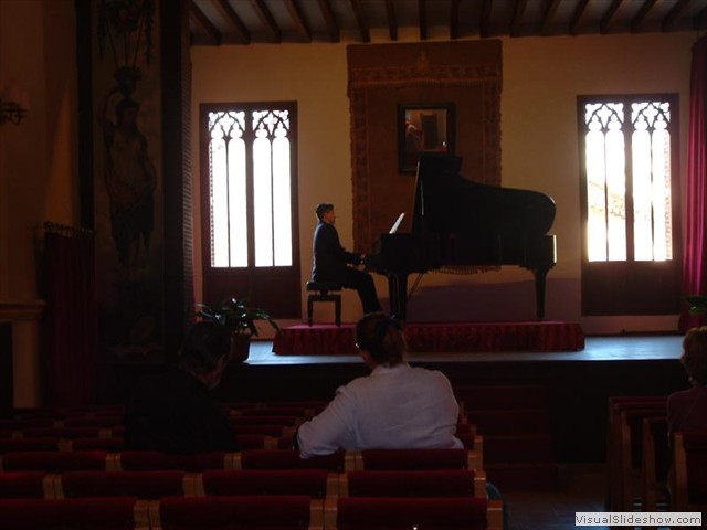 Playing Chopin in the monastery