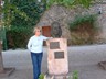 Frédéric Chopin bust outside monastary Valdemossa Oct. 2005